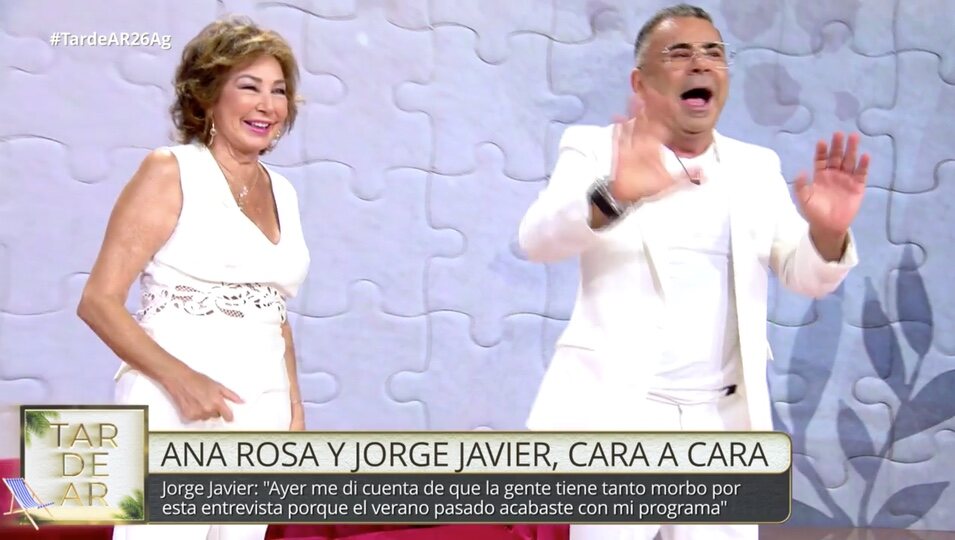 Jorge Javier y Ana Rosa entre risas / Foto: telecinco.es