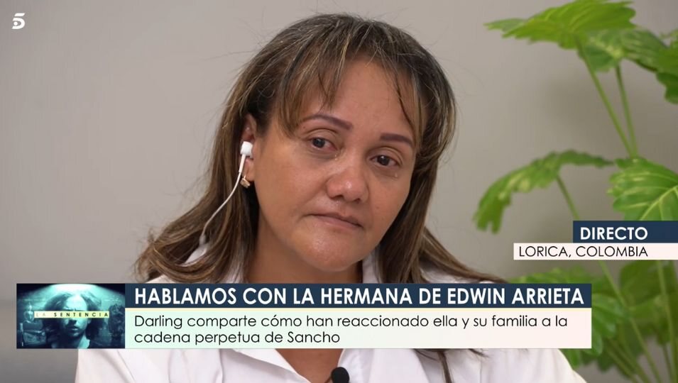 Darling Arrieta en su primera entrevista tras conocer la sentencia de Daniel Sancho | Foto: Telecinco