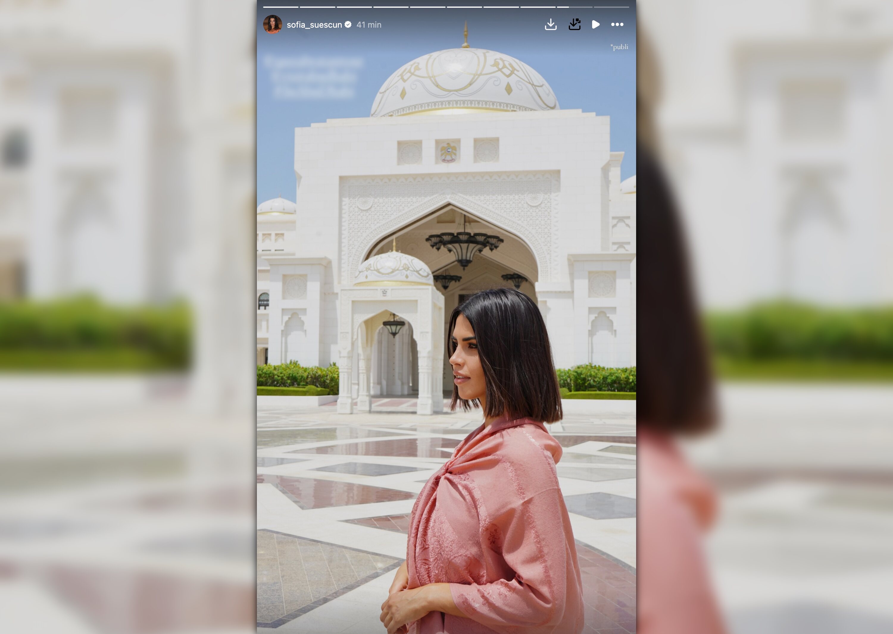 Sofía Suescun está de viaje de trabajo en Abu Dhabi | Foto: Instagram