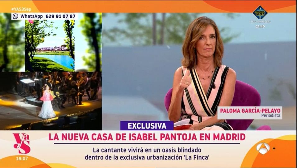 La periodista Paloma García esclarece algunos datos sobre la nueva casa de Isabel Pantoja | Foto: Antena 3