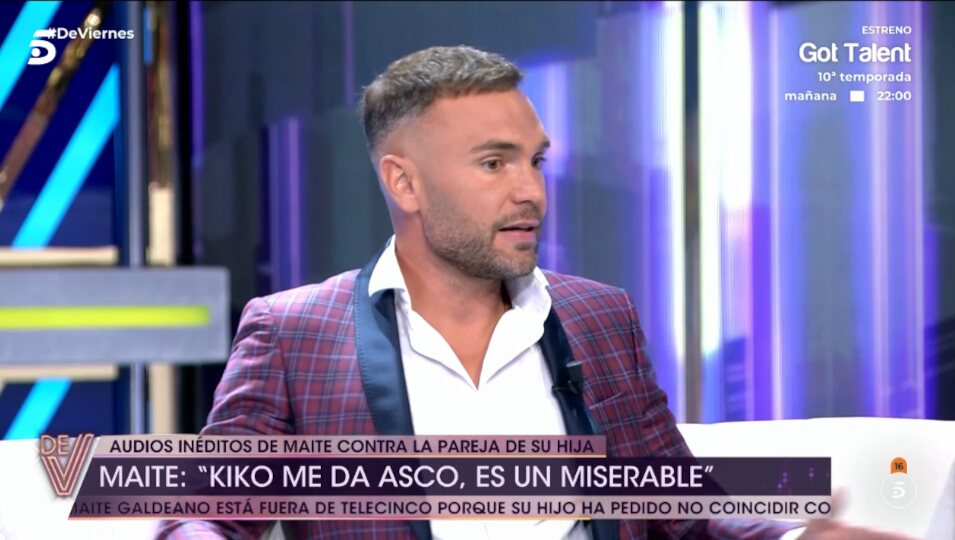 Cristian Suescun durante la entrevista | Telecinco