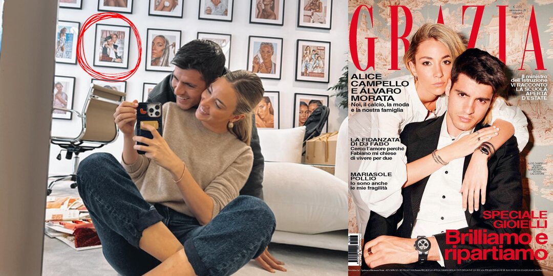 Alice Campello cambia una portada con Morata por una de ella | Fotos: Instagram