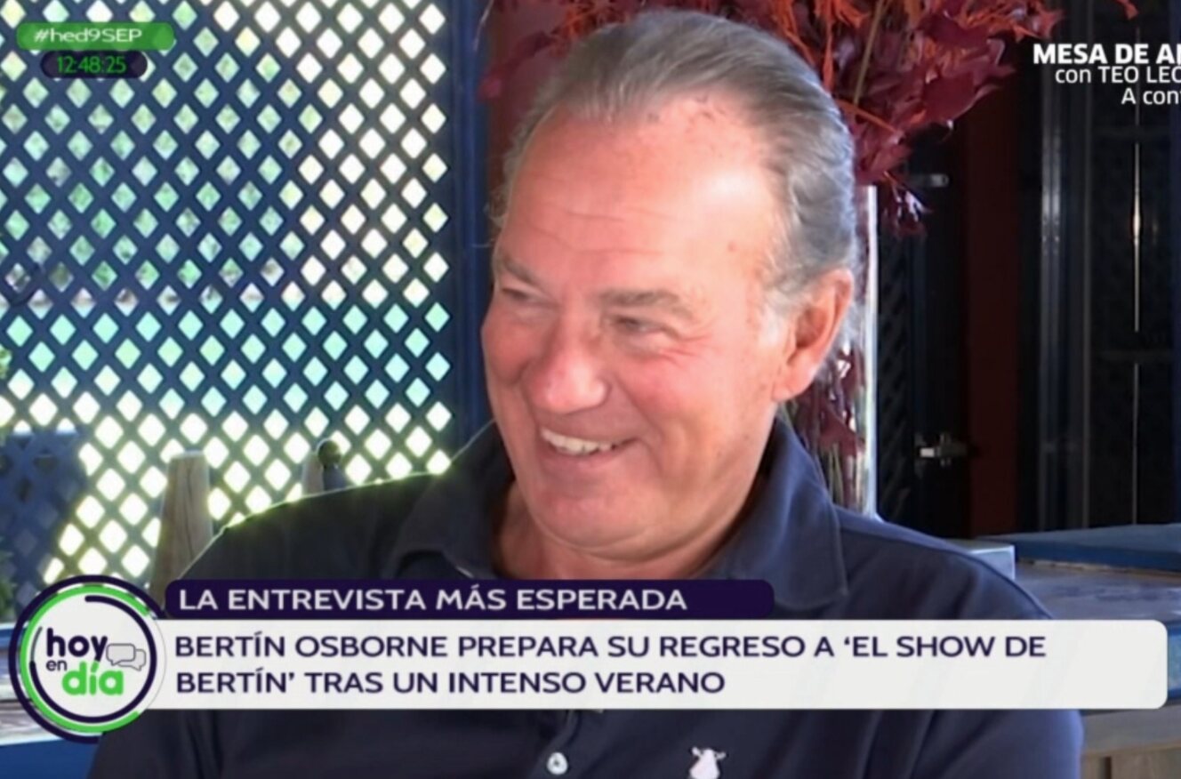 Bertín Osborne en 'Hoy en día'/ Foto: Canal Sur