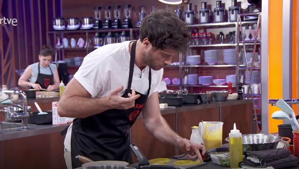 José Lamuño durante el cocinado | Foto: RTVE