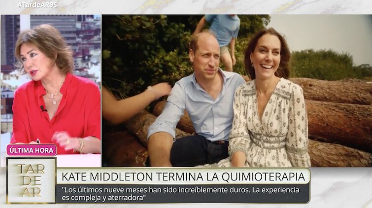 Ana Rosa Quintana reacciona al vídeo de Kate Middleton/ Foto: telecinco.es