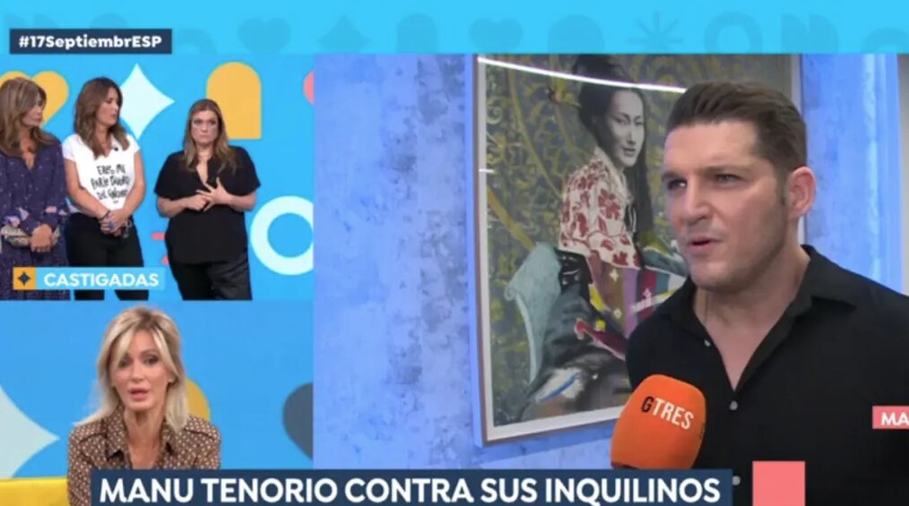 Manu Tenorio habla en directo en 'Espejo Público'/ Foto: Antena 3