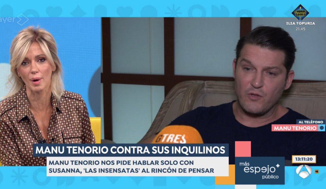 Manu Tenorio habla en 'Espejo Público'/ Foto: Antena 3