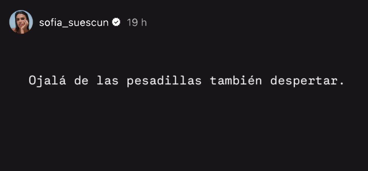 Sofía Suescun, agobiada por el último movimiento de su madre | Foto: Instagram