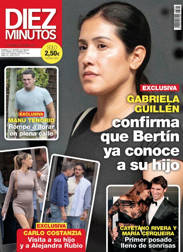 Gabriela Guillén en la portada de Diez Minutos