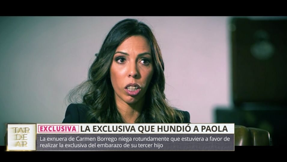 Paola Olmedo arremete contra Carmen Borrego por la venta de la exclusiva de su embarazo | Foto: Telecinco