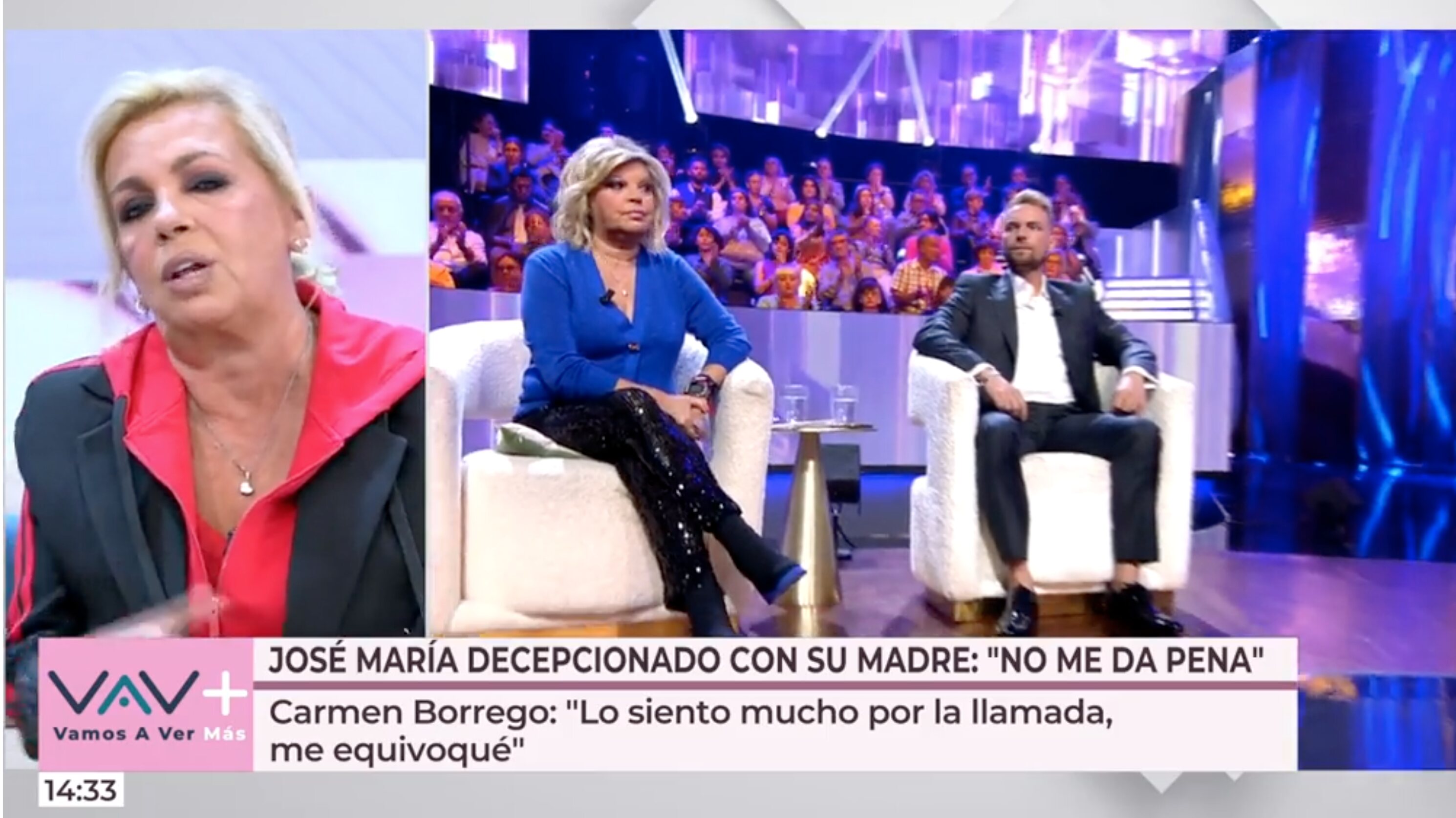 Carmen Borrego asegura que no estaba borracha cuando llamó a 'De viernes' | Foto: Telecinco.es