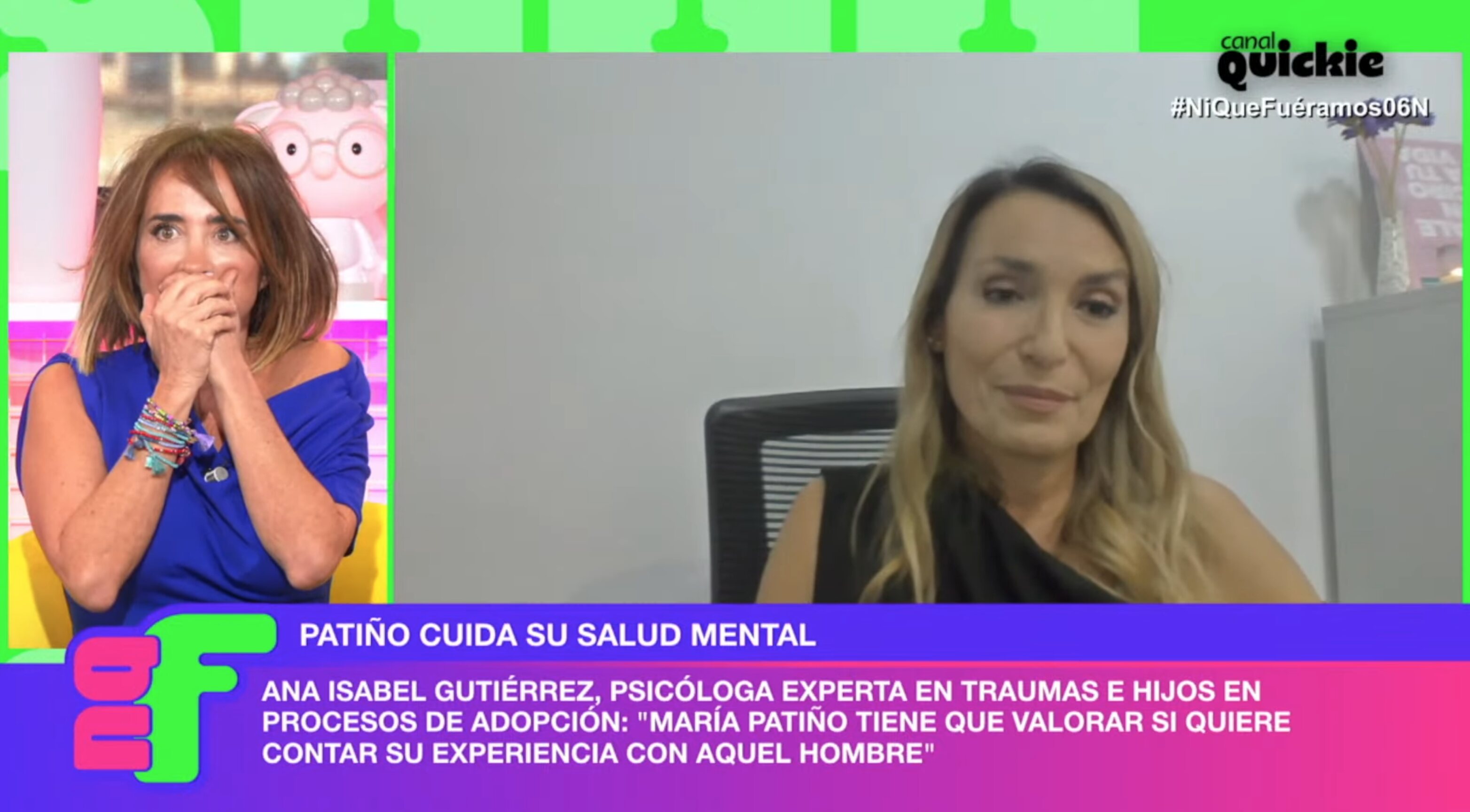 María Patiño descubrió la exclusiva del programa antes de tiempo | Foto: Canal Quickie