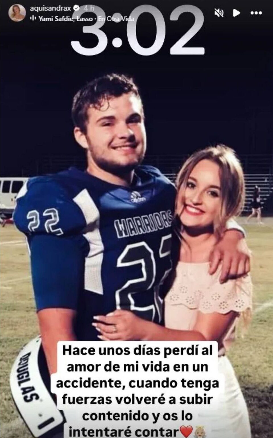 Sandra Pérez y su novio llevaban juntos desde los 16 años | Foto: Instagram