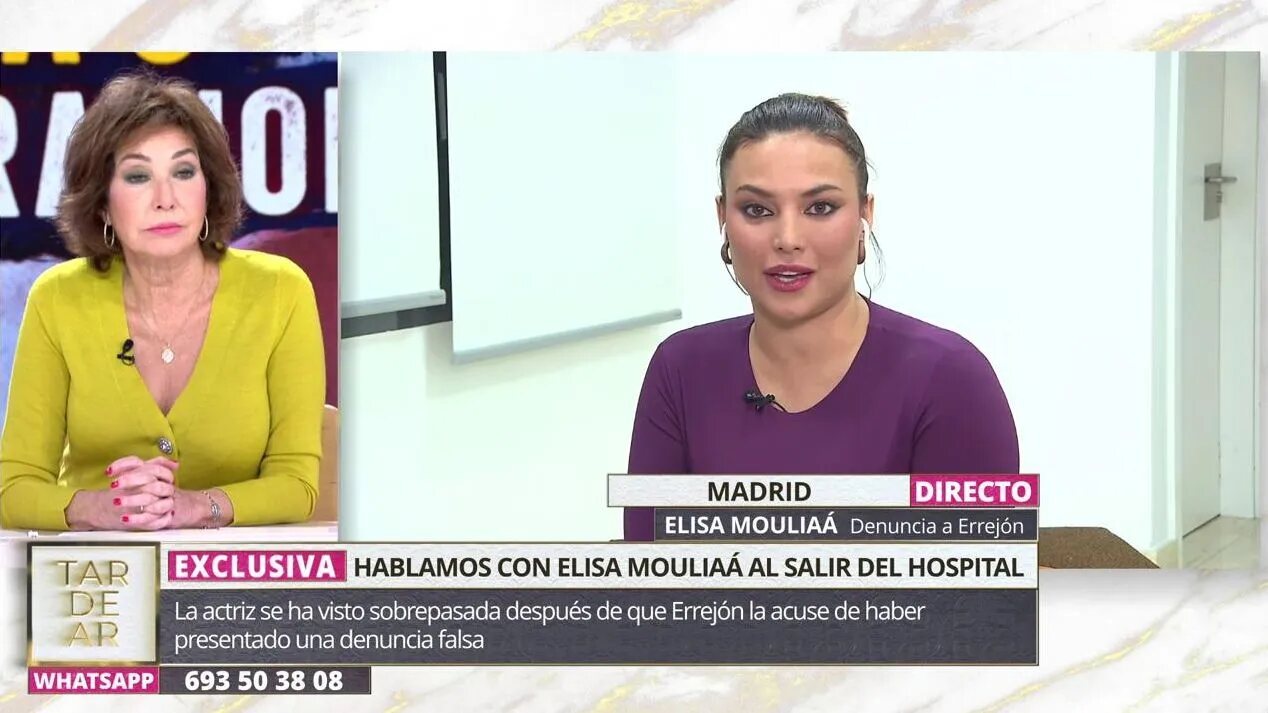 Elisa Mouliaá en 'TardeAR' el lunes 18 de noviembre | Foto: Telecinco.es