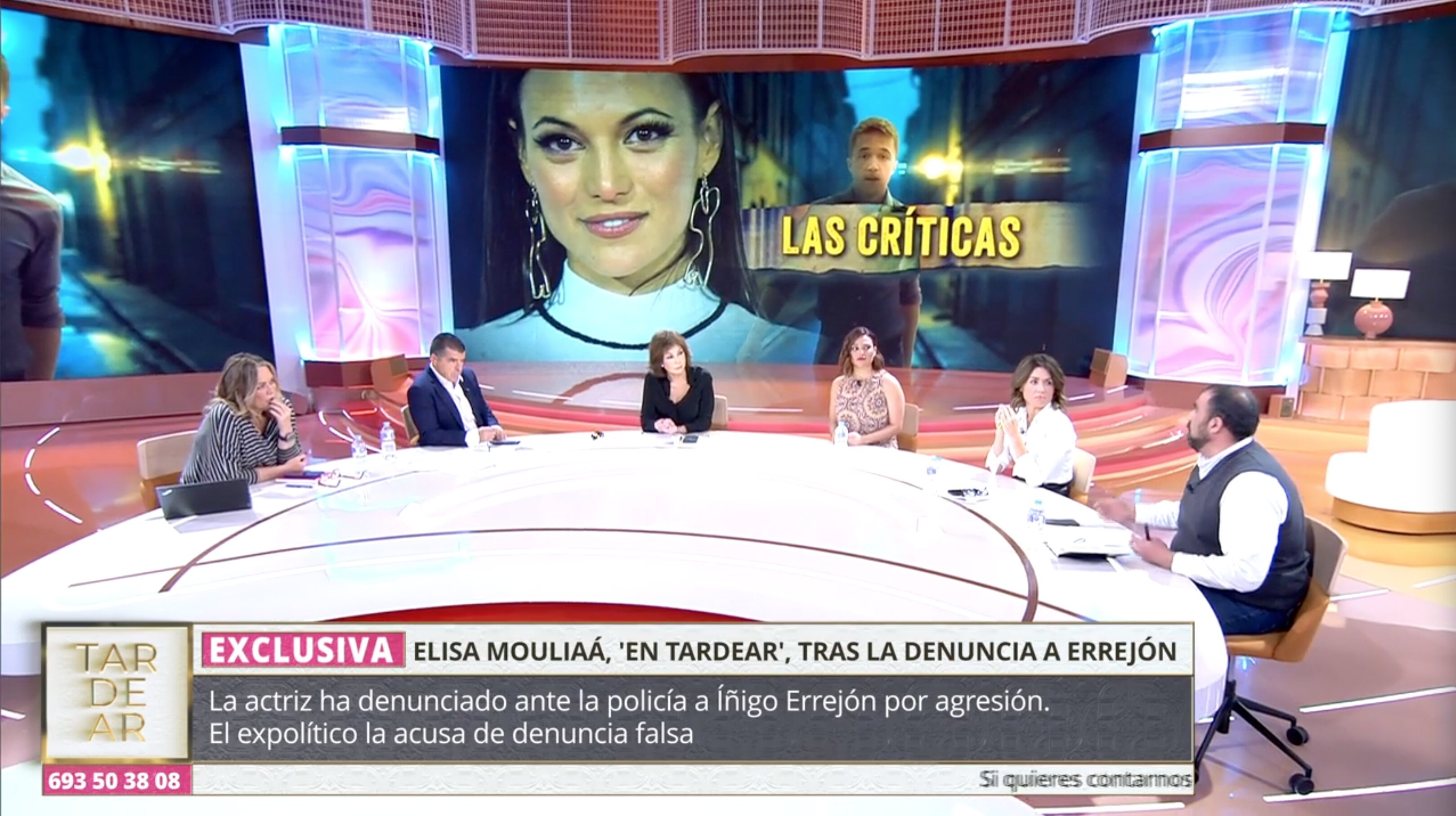 Elisa Mouliaá se sienta por primera vez en un plató de televisión | Foto: Telecinco.es