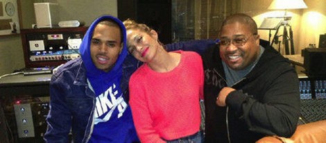 Chris Brown, Jennifer Lopez y Cory Rooney/ Foto:Twitter