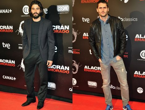 Álex García y Sergio Mur en la premiere de 'Alacrán enamorado'