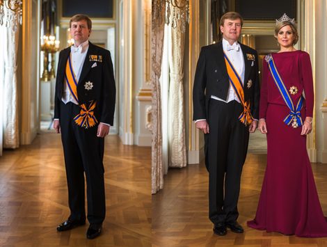 Retratos oficiales de los Reyes de Países Bajos