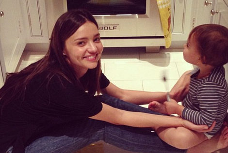 Miranda Kerr con su hijo Flynn / Foto: Instagram