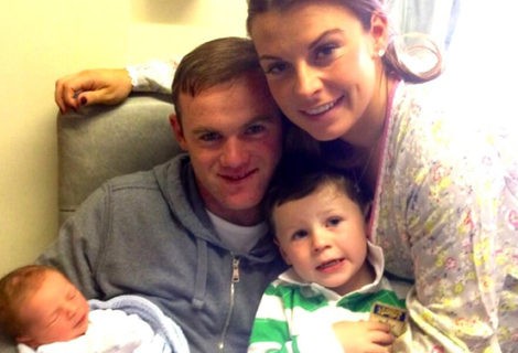 La familia Rooney con el nuevo Klay