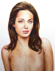 Retrato de Angelina. Fuente: Daily Mail