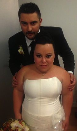 Chiqui y Borja después de su boda