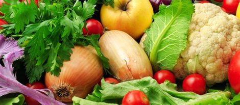 Frutas y verduras, parte de la dieta cruda