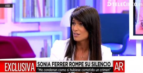 Sonia Ferrer en su entrevista en 'El Programa de Ana Rosa'