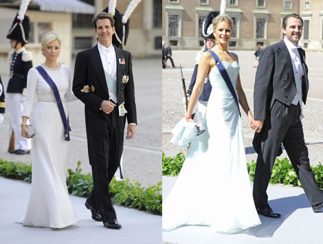 Los Príncipes Pablo y Marie Chantal y los Príncipes Nicolás y Tatiana de Grecia