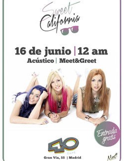 La nueva girlband española Sweet California vive con éxito su presentación oficial en Madrid