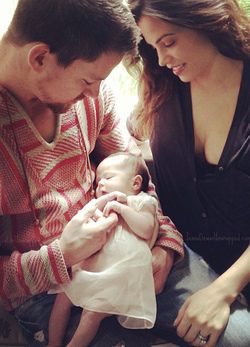 Channing Tatum y Jenna Dewan con su hija Everly / Foto: Facebook