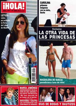 Carolina de Mónaco con su nieto Sacha en la portada de ¡Hola!