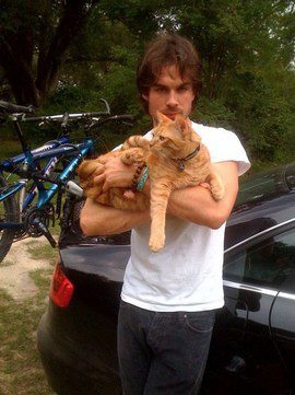 Ian Somerhalder y su gatito perdido