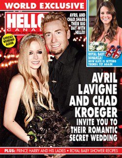 Boda de Avril Lavigne y Chad Kroeger