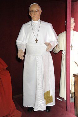 Figura de cera del Papa Francisco