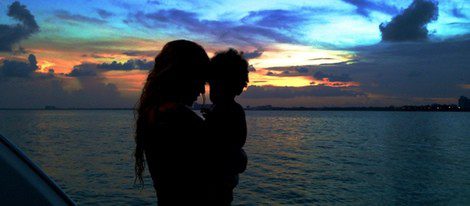 Beyoncé y Blue Ivy disfrutando de una puesta de sol / Foto: Tumblr