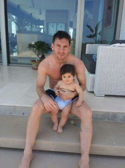Leo Messi y Thiago en Ibiza