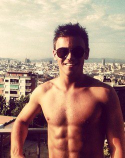 Tom Daley entrenando en Barcelona / Instagram