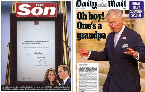 Portada de The Sun y de Daily Mail
