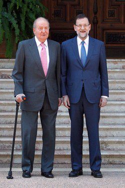 El Rey y Mariano Rajoy en Marivent