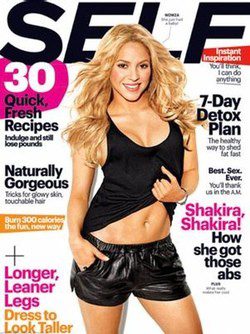 Shakira en la portada de Self