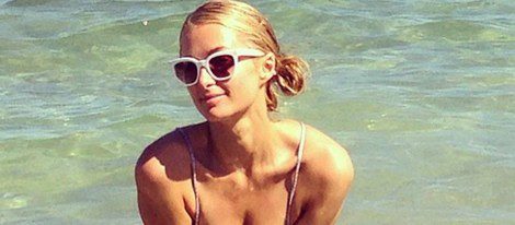 Paris Hilton disfrutando de las playas ibicencas