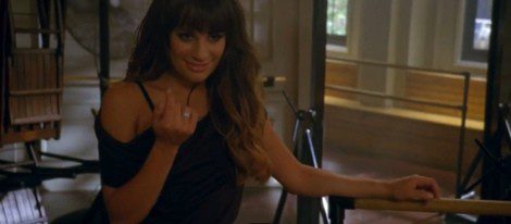 Lea Michele muy sexy durante el vídeo promocional de 'Glee'