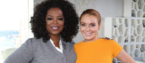 Oprah Winfrey y Lindsay Lohan 