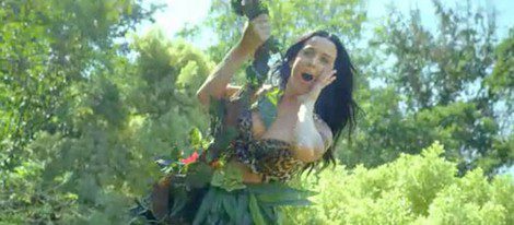 Katy Perry en el teaser del videoclip de 'Roar'