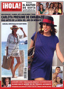 Carlota Casiraghi embarazada en ¡Hola!