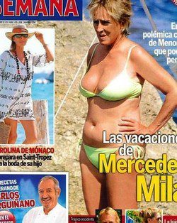 Mercedes Milá en bikini en Semana