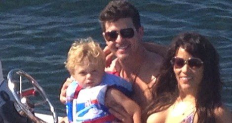 Robin Thicke y su familia de vacaciones / Instagram