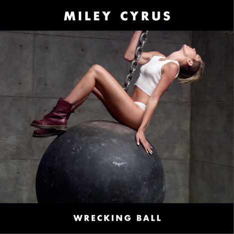 Miley Cyrus en la portada de 'Wrecking Ball'