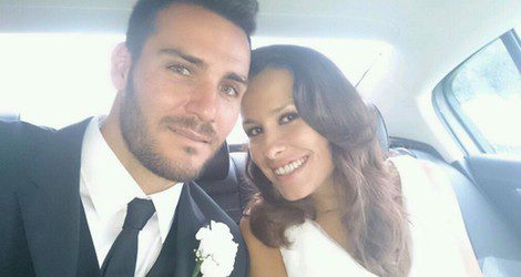 Saúl Craviotto recién casado con su novia / Twitter